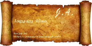 Jagyugy Alma névjegykártya